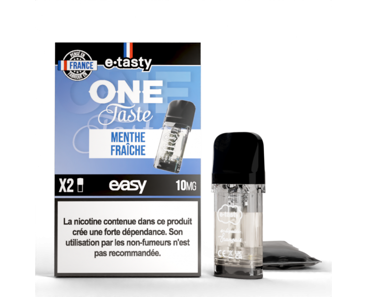 Cartouche Menthe Fraîche One Taste Pod Easy E.Tasty X2 | Création Vap