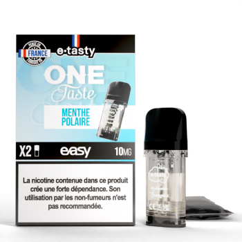 Cartouche Menthe Polaire One Taste Pod Easy E.Tasty X2 | Création Vap