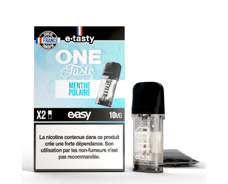 Cartouche Menthe Polaire One Taste Pod Easy E.Tasty X2 | Création Vap