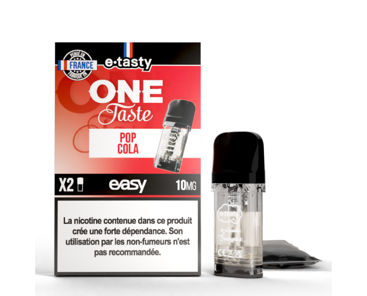 Cartouche Pop Cola One Taste Pod Easy E.Tasty X2 | Création Vap