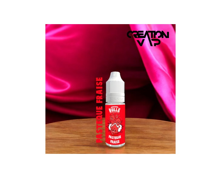 E-Liquide Pastèque Fraise Monsieur Bulle Liquideo 10Ml | Création Vap