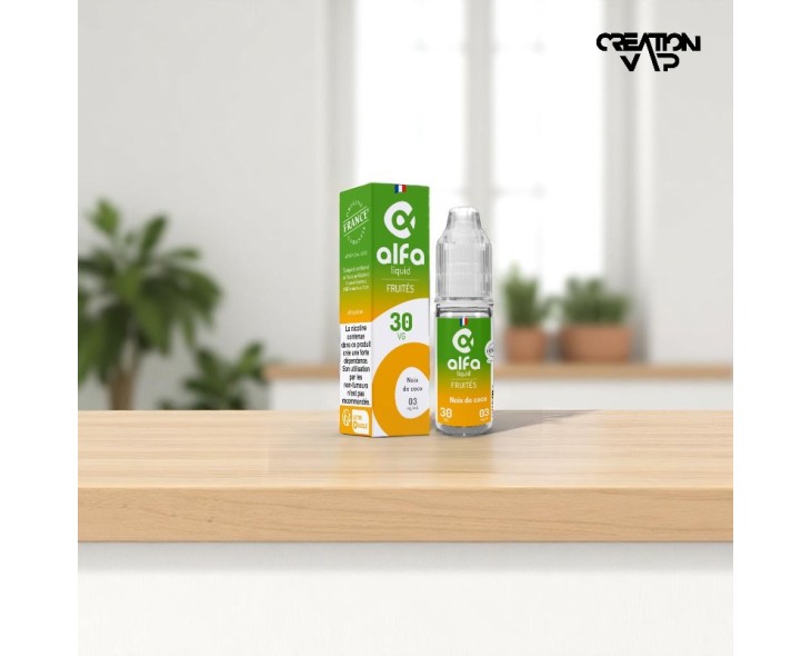 E-Liquide Noix De Coco Alfaliquid 10Ml | Création Vap