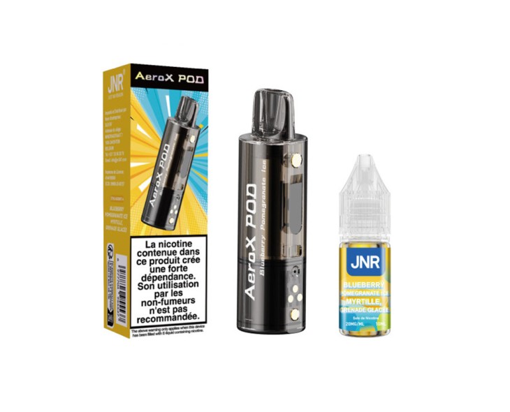Pod Aerox Blueberry Pomegranate Ice Puff JNR | Création Vap
