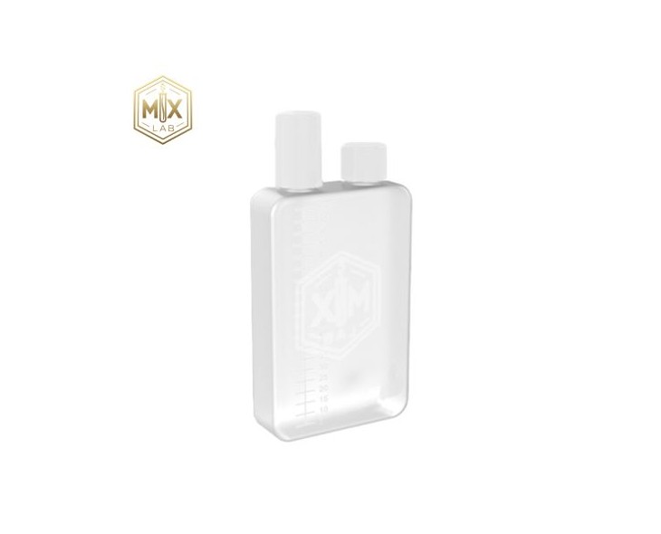 Fiole Dual Fill 50/75/100 ml Blanc– MX Lab anti-fuite, graduée, embout fin | Création Vap
