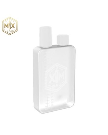 Fiole Dual Fill 50/75/100 ml Blanc– MX Lab anti-fuite, graduée, embout fin | Création Vap